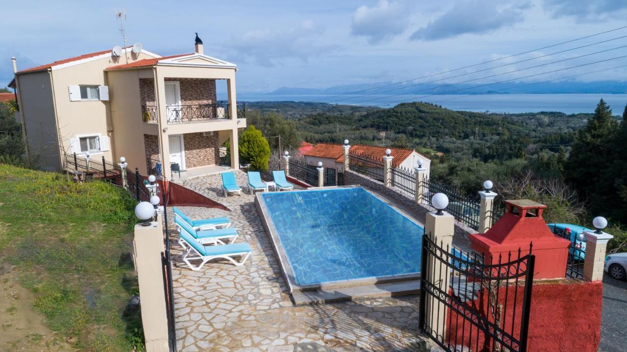 Villa Spartera Sea View By Corfuescapes Лефкіммі Екстер'єр фото